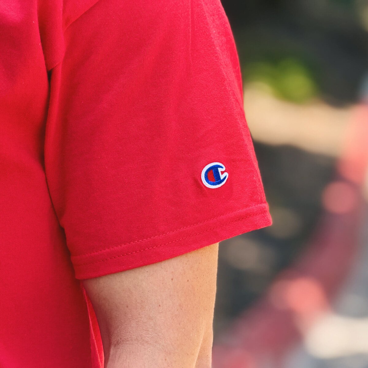 Champion® Patriotic Cyclones Script Cardinal T-Shirt